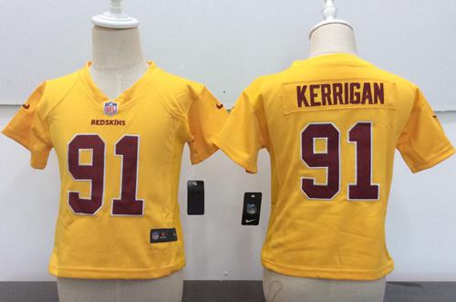 Toddler Nike Redskins #91 Ryan Kerrigan Gold Rush Stitched NFL Elite Jersey